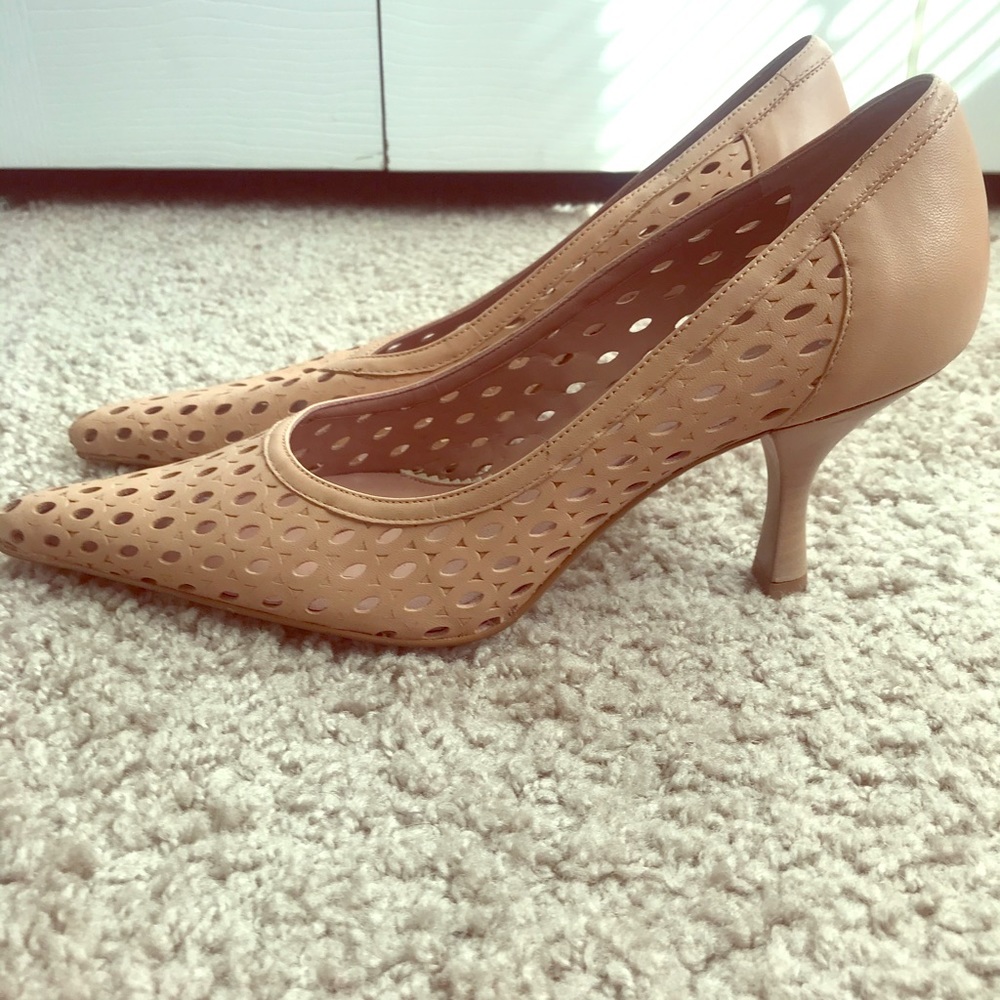 FRANCO SARTO Classic Tan Leather Pump